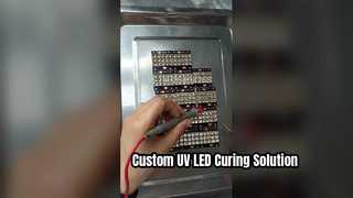 Custom led 30° module printing and curing